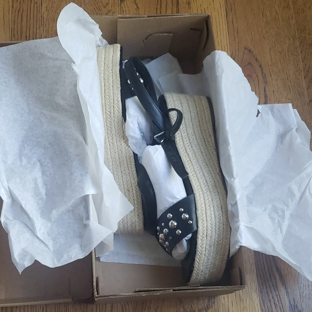 NIB Marc Fisher Joyce Espadrille Platform Sandal Women's Size 8.5